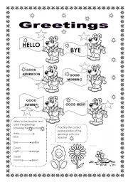 English Worksheet: Greetings