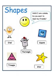 English Worksheet: shapes handout