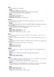 English Worksheet: modal verbs