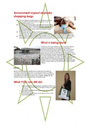 English Worksheet: PLASTIC BAGS