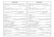 English Worksheet: Phrasal Verbs (exercise)