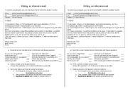 English worksheet: Writing  an informal e-mail
