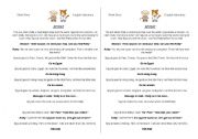 English Worksheet: Spycat  Short Story