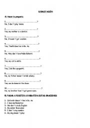 English Worksheet: do-does