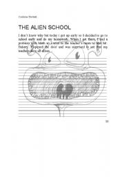 English worksheet: ALIENS TEACHERS!