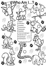 English Worksheet: Animals #2