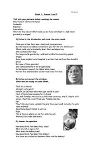 English Worksheet: Shrek Movie