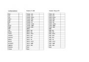 English worksheet: Page 3 Numbers