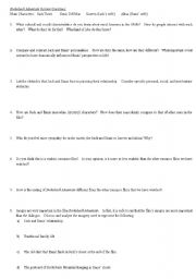 English Worksheet: Brokeback Mountain review questions