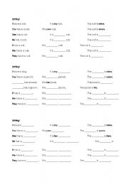 English Worksheet: Possessive pronouns