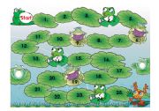 English Worksheet: Board Game - The Frogs