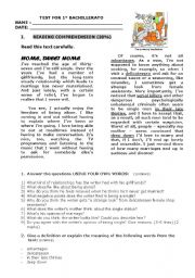 English Worksheet: Opinions on marriage