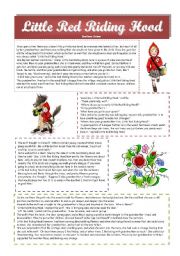 English Worksheet: Little Red Riding Hood