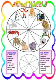 English Worksheet: Animal 