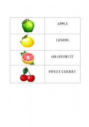 English worksheet: FRUITS - PART 2