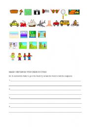 English worksheet: I want to....