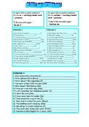 English Worksheet: SO DO I AND NEITHER DO I