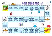 English Worksheet: Board game to practise  How long  ago did you .. ?I ....  ago