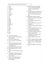 English worksheet: domestic objects