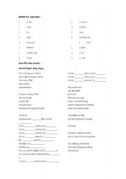 English worksheet: Hot N Cold- Katy Perry