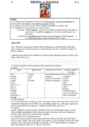 English Worksheet: An American Tail:  writing a dialogue