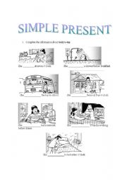 English Worksheet: Simple Present