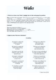 English worksheet: Wales - the story of Gwenllian