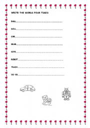 English worksheet: TOYS