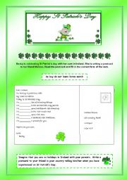 St Patricks Day -Postcard