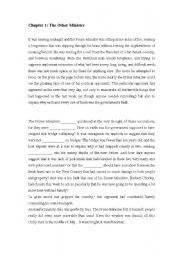 English Worksheet: Harry Potter Reading