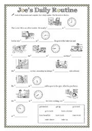 Daily Routines-Telling Time-Board Ga…: English ESL worksheets pdf & doc