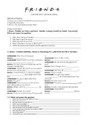 English Worksheet: FRIENDS TV SERIES VIDEO LESSON