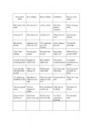 English worksheet: MEMORY GAME