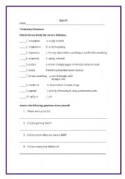 English Worksheet: Past tense with used to