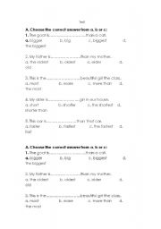 English worksheet: Grammar worksheet