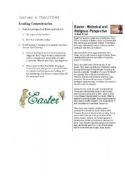 English Worksheet: Customs & Traditions