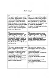 English Worksheet: Role-plays