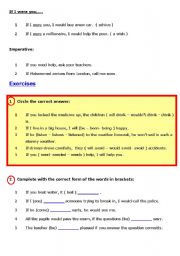 English worksheet: IF conditional type 2
