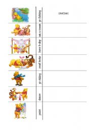 English Worksheet: How often does Winnie? - group speaking with frequency adverbs