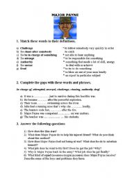 English worksheet: Worksheet for a film 