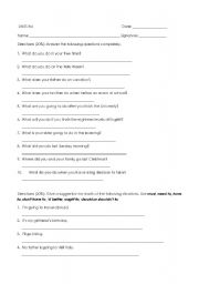 English Worksheet: making requests with modals- conversational exercises