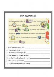 English Worksheet: Comprehension