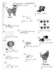 English worksheet: vocabulary