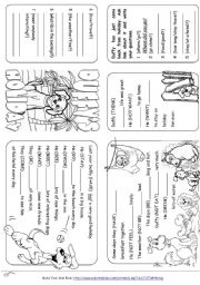 English Worksheet: Duffys Holiday (Mini Book)