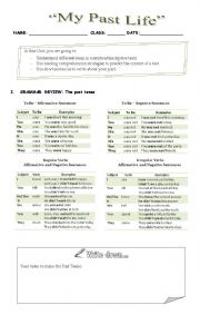 Simple Past Tense Revision