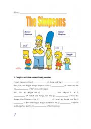 English Worksheet: Family