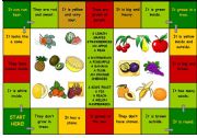 English Worksheet: A Game What Fruit Is It Part 1