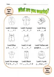 CLOTHES VOCABULARY