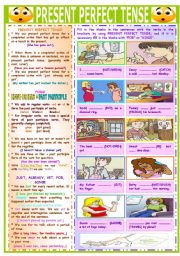 English Worksheet: PRESENT PERFECT TENSE