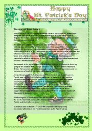 English Worksheet: ST. PATRICKS DAY